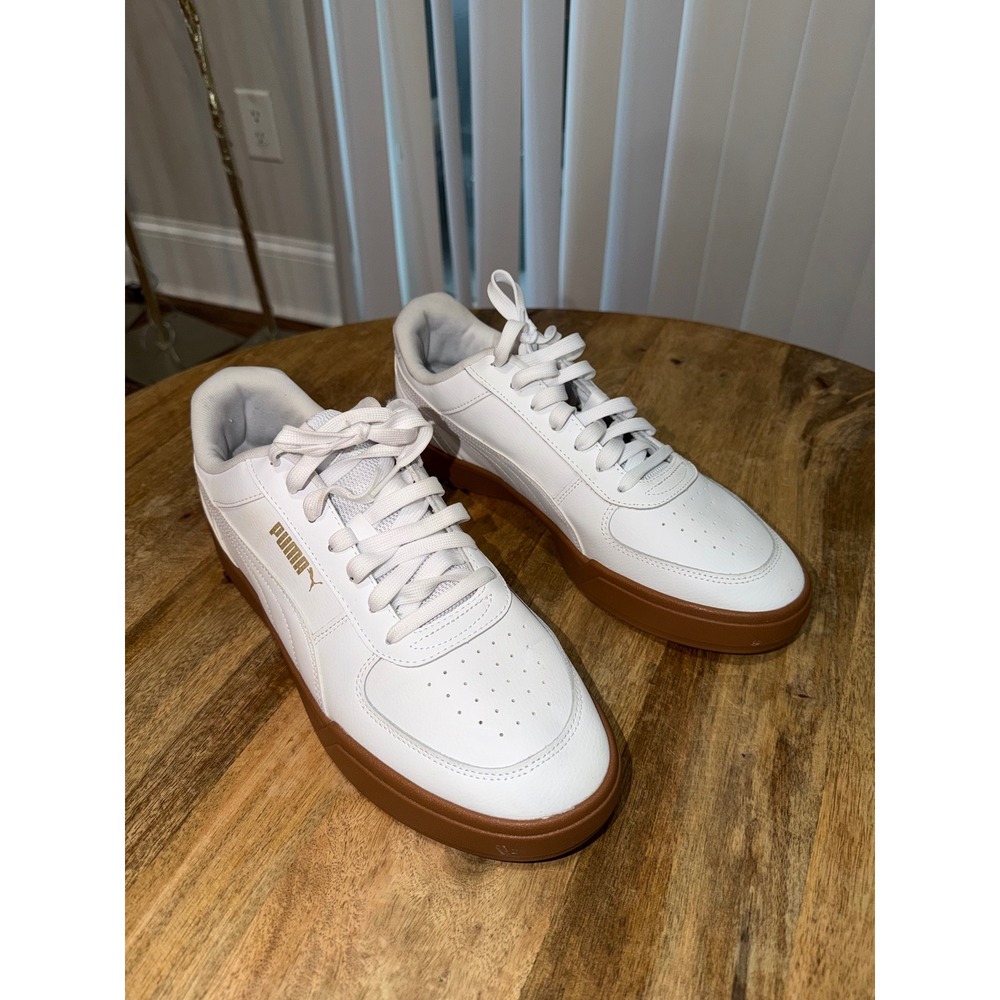 Puma Caven Mens White Sneakers 380810-14 Size 12